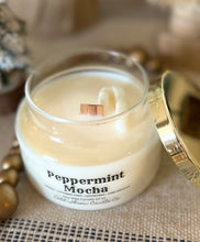 Load image into Gallery viewer, Peppermint Mocha Wood Wick Candle