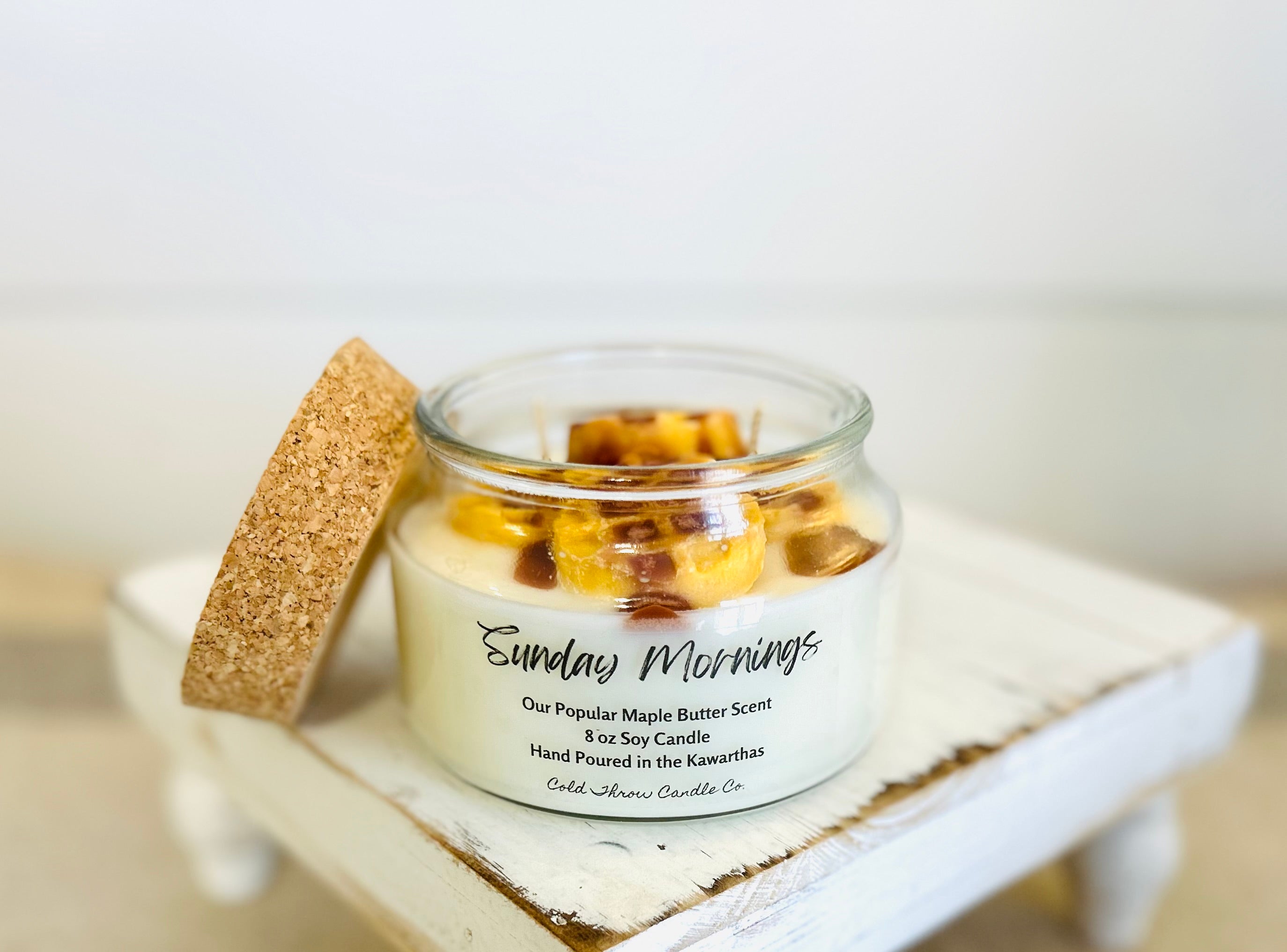 Decorative Sunday Mornings Cold Throw Candle Co.