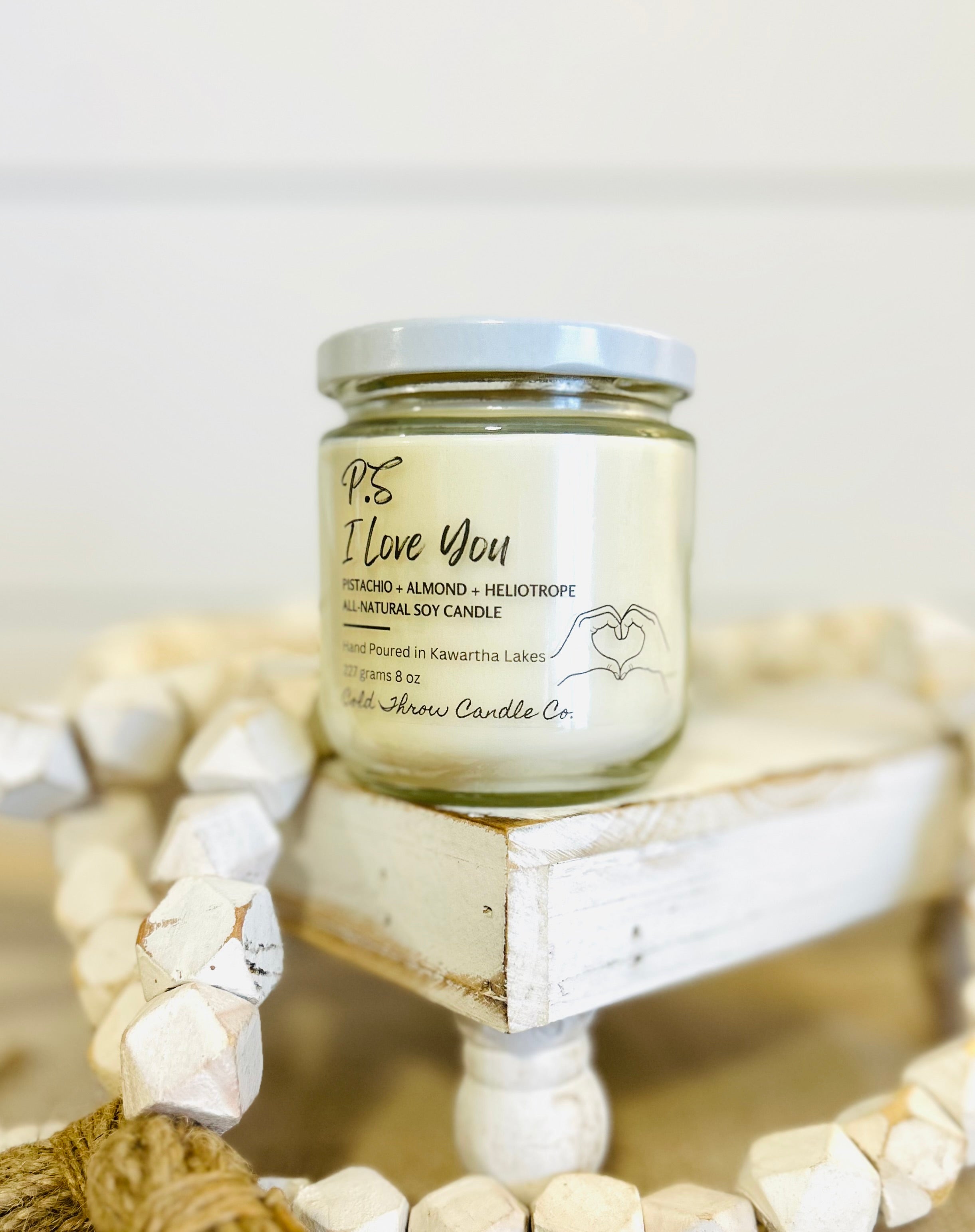 P.S I Love You Cold Throw Candle Co.