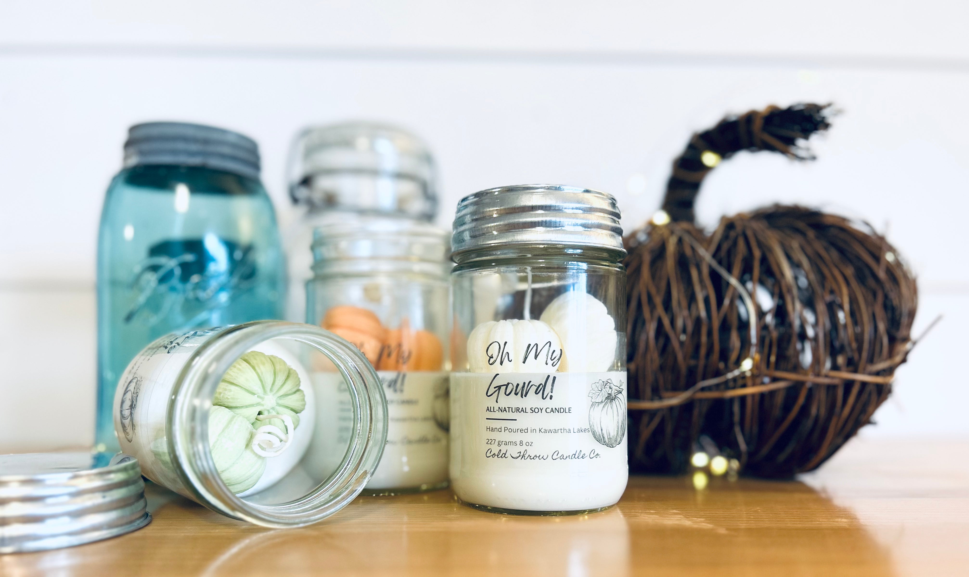 Oh My Gourd! Decorative Candle Cold Throw Candle Co.