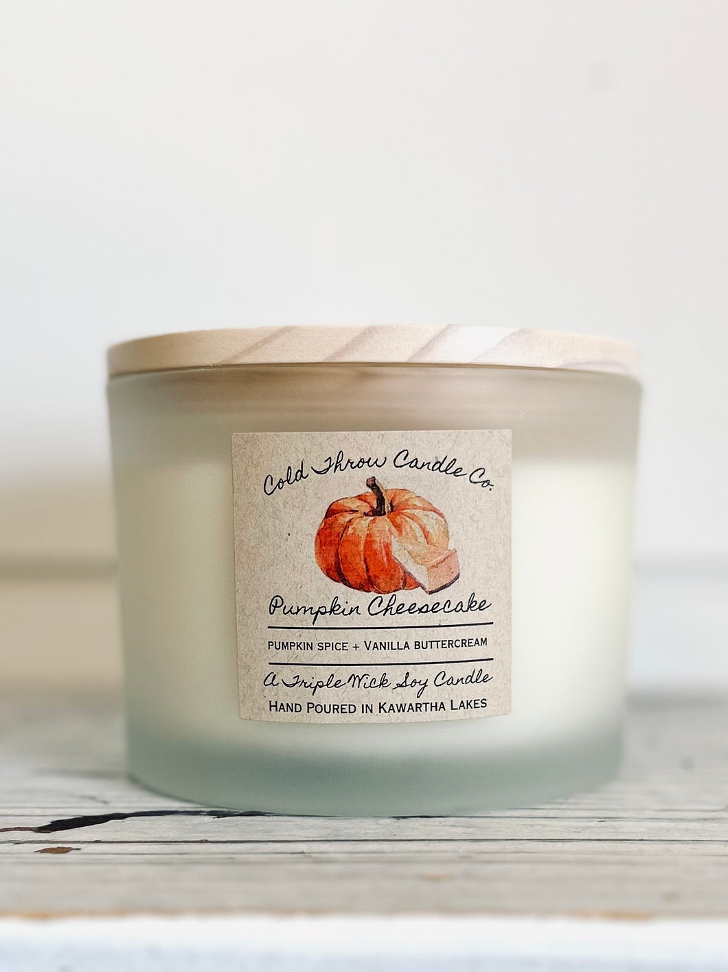 Triple Wick Pumpkin Cheesecake candle
