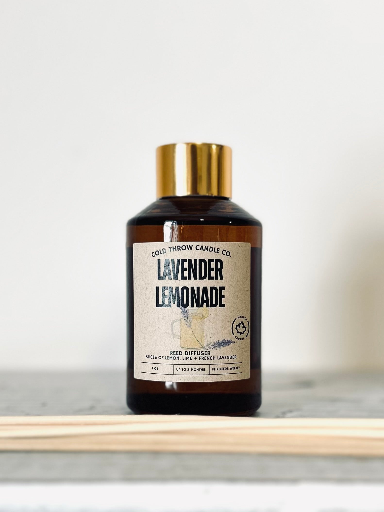 Lavender Lemonade Reed Diffuser – Cold Throw Candle Co.