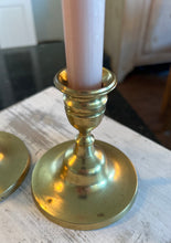 Load image into Gallery viewer, Pair of Vintage Brass Candle Holders
