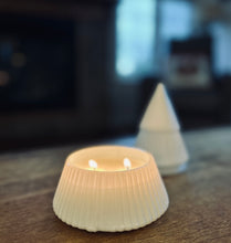 Load image into Gallery viewer, Luxury Glass Tree Candle Vessel - Christmas at the Cottage Scent
