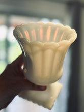 Load image into Gallery viewer, Milk Glass Chalice with Square Base #26-98 #26-29
