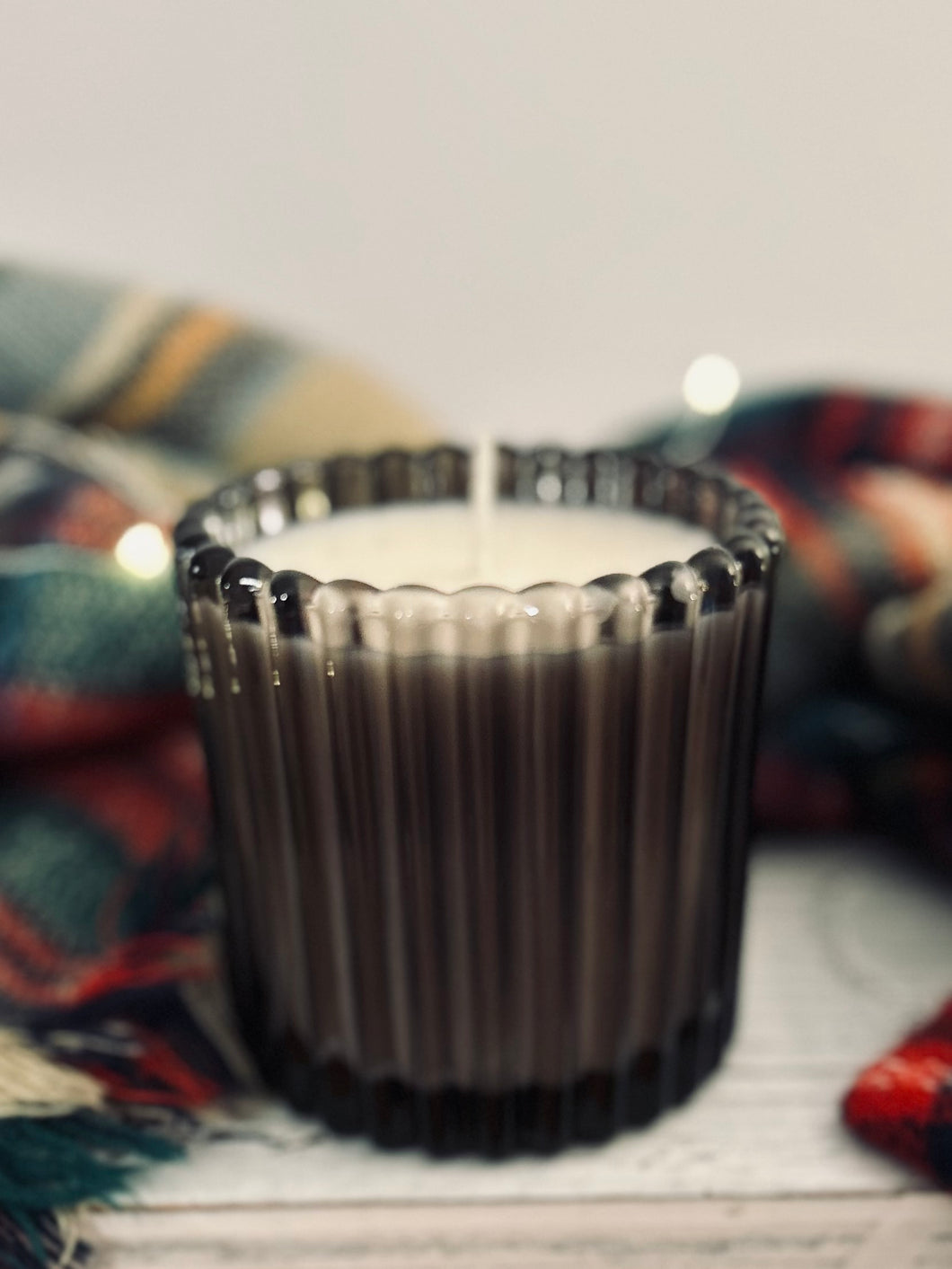 Whiskey & Oak- Luxury Smokey Glass 10oz Candle Jar