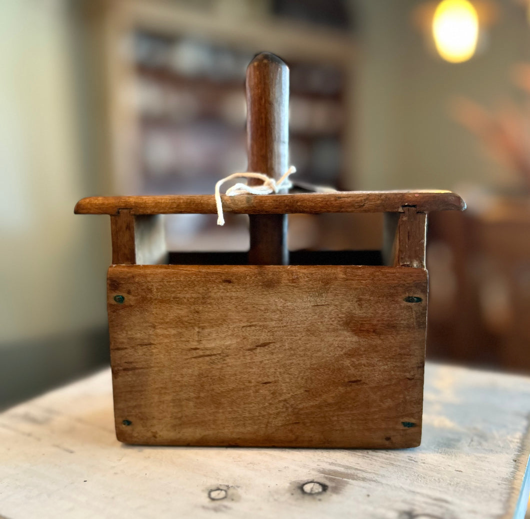 Antique Butter Press - Stripe Design