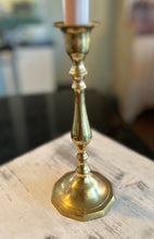 Load image into Gallery viewer, Vintage Tall Brass Candle Stick Holder
