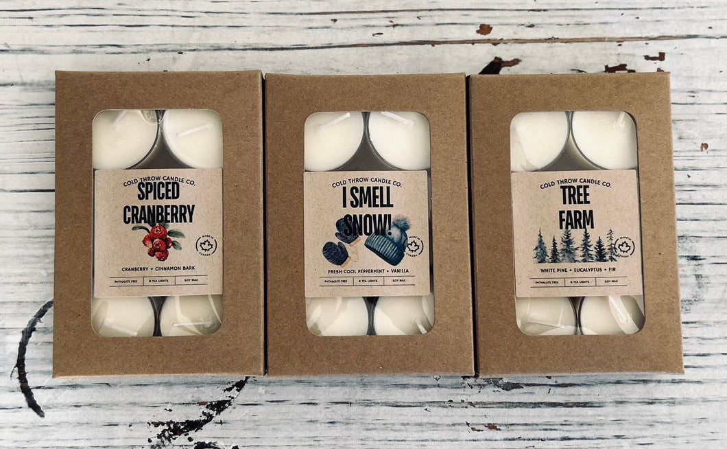 Spiced Cranberry Tea Light Set - 6 pack