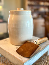 Load image into Gallery viewer, Antique Salt Glazed Cookie Jar with Lid
