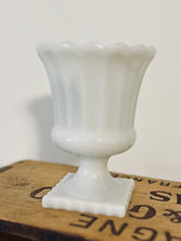 Load image into Gallery viewer, Milk Glass Chalice with Square Base #26-98 #26-29
