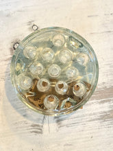 Load image into Gallery viewer, Vintage Thick Glass 13-Hole Floral Frog
