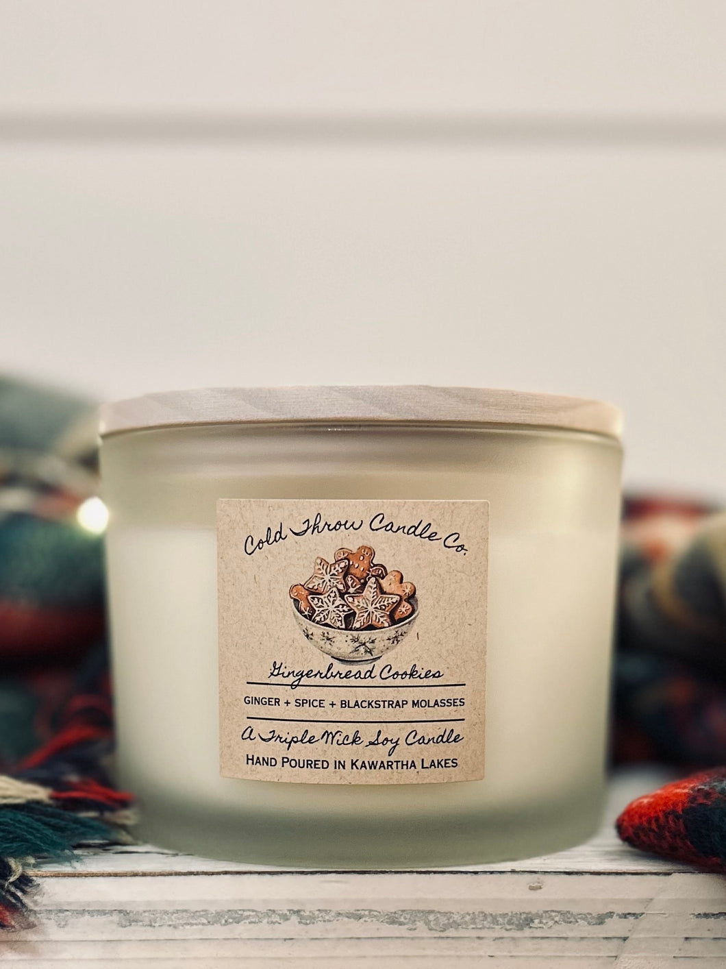 Triple Wick Gingerbread Cookies