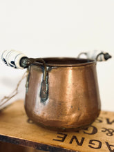 Load image into Gallery viewer, Copper Pot with Hand-Painted Ceramic Handles #26-167
