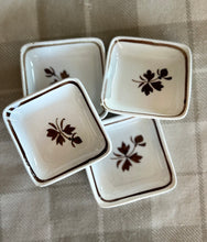 Load image into Gallery viewer, Ironstone Butter Pats, Set of 4 - &quot;Tea Leaf&quot; Pattern by Alfred Meakin 1891
