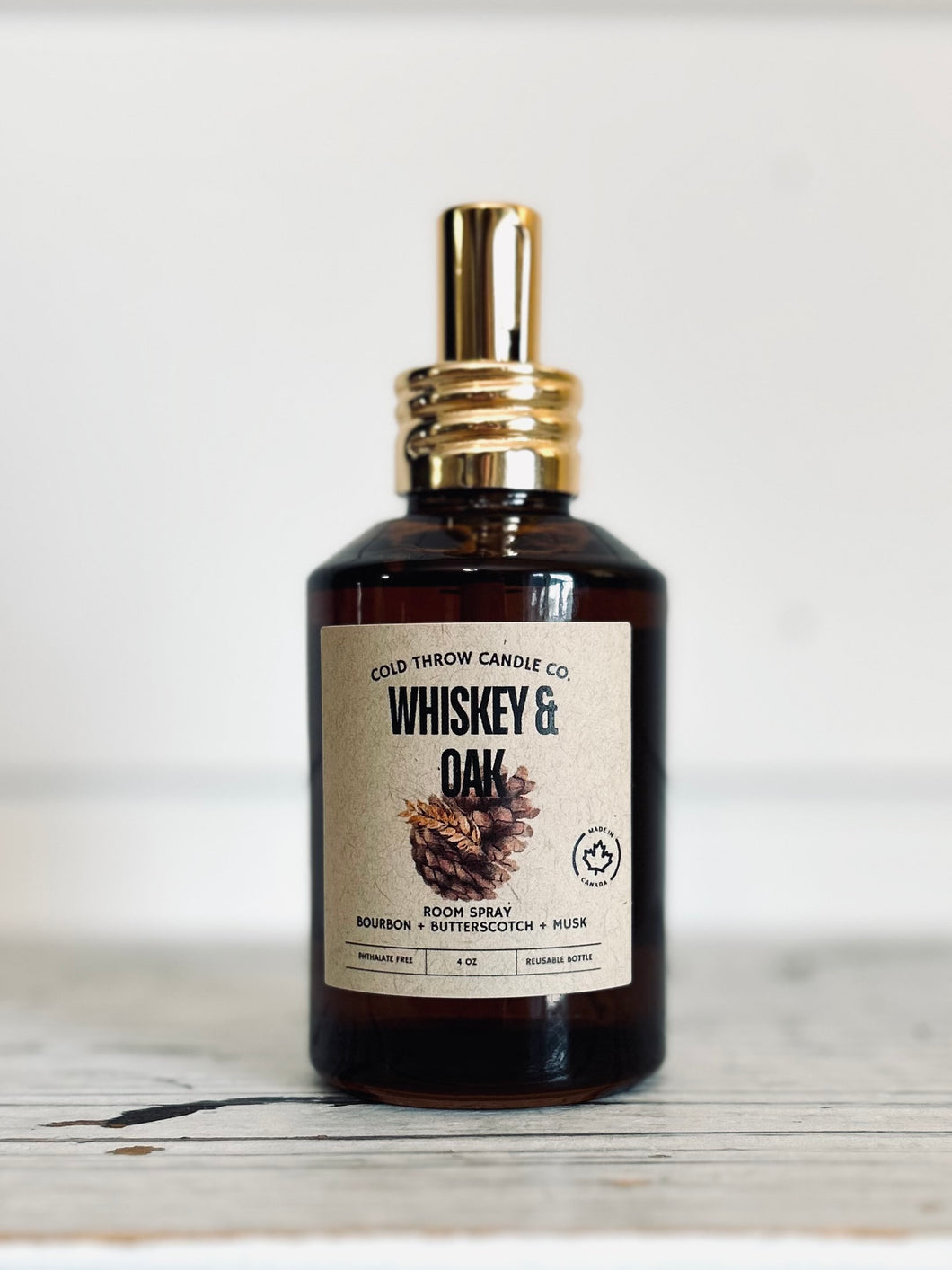 Whiskey & Oak Room/Linen Spray