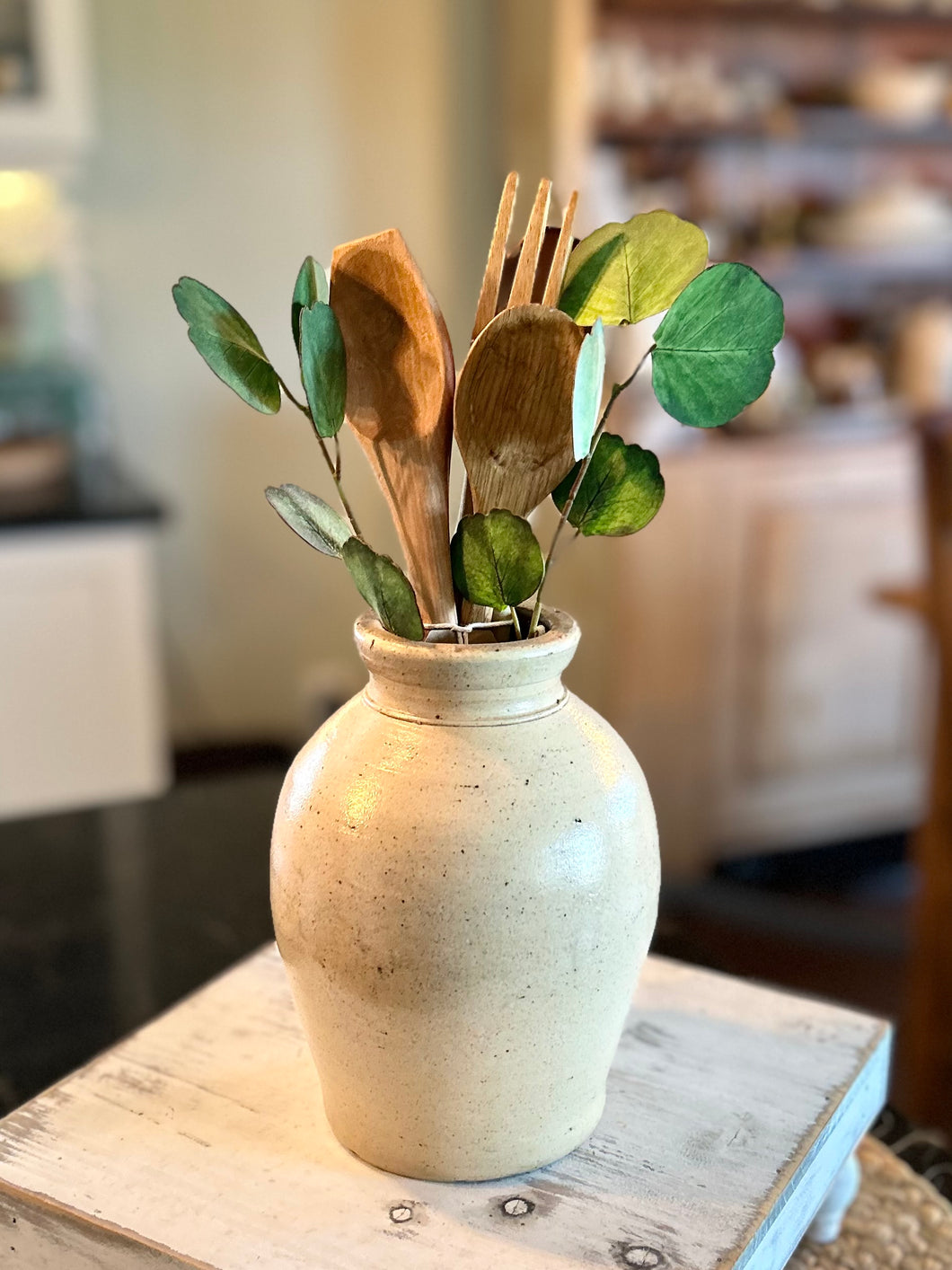 Rare Grey Earthenware Crock