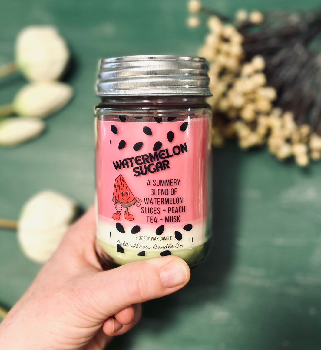 Decorative Watermelon Sugar Candle