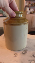 Load and play video in Gallery viewer, Antique Mustard Crock (Small)
