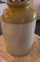 Load and play video in Gallery viewer, Antique Mustard Crock (Large)
